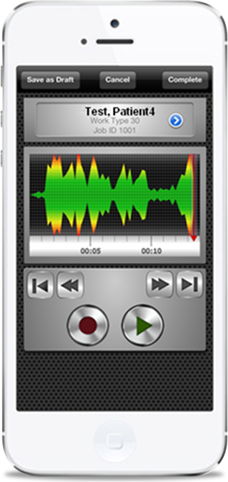 Fusion Voyager App in a Mobile Phone Display